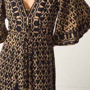 Arti Print Midi Kaftan Black