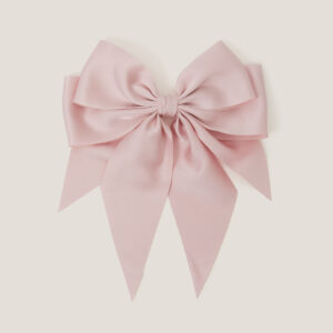 Long Tiered Satin Bow Hair Clip