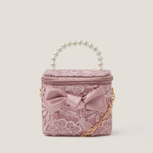 Pearly Lace Bow Bag