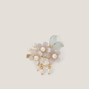 Flower Pearl Cluster Hair Clip