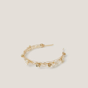 Flower & Pearl Metal Headband