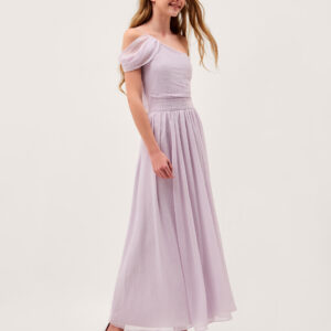 Texas One Shoulder Prom Dress Purple