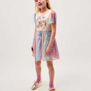 Monsoon x My Little Pony Disco Dress Pink