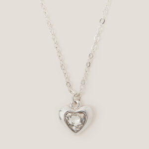 Heart Gemstone Pendant Necklace