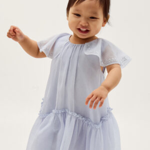 Baby Elena Sequin Swing Party Dress Blue
