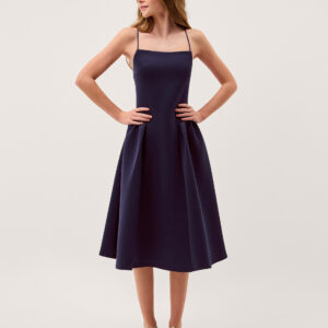 Molly Drop Waist Prom Dress Blue
