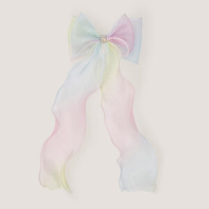 Long Ombré Bow Hair Clip