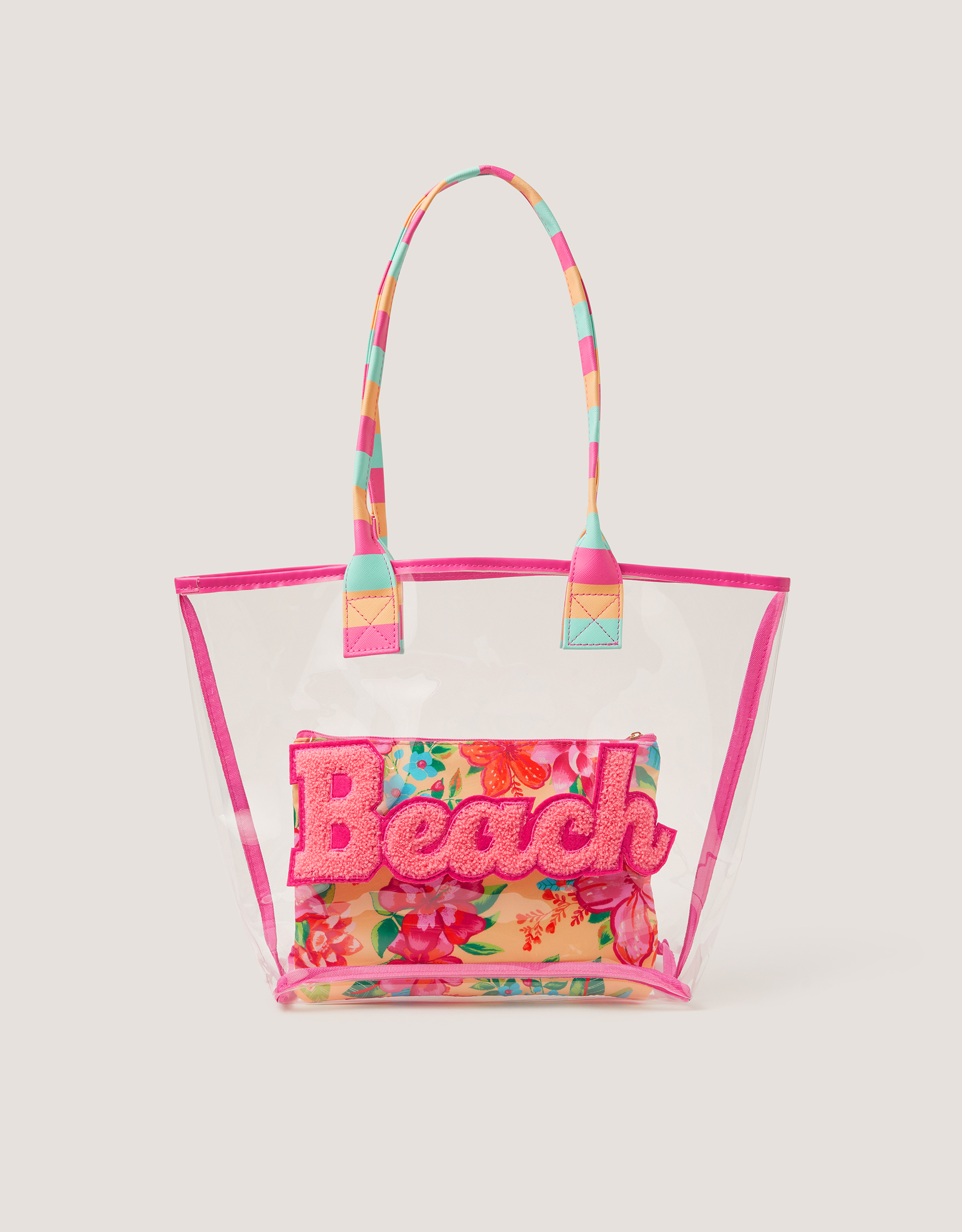 Clear Tropical Beach Bag