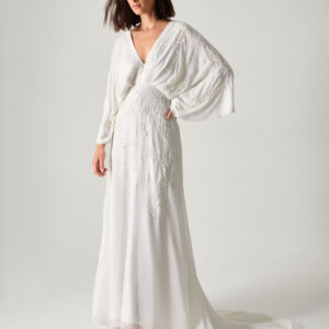 Camilla Embroidered Maxi Wedding Dress Ivory
