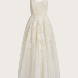 Rose Organza Maxi Wedding Dress Ivory