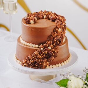 Luxurious Chocolate Wedding Cake