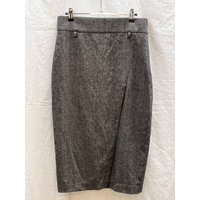 Brunello Cucinelli Wool/cashmere Pencil Skirt Grey Size: M