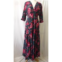 Droopy & Browns Angela Holmes Silk Floral Dress Multicoloured Size: 10