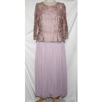 Gina Bacconi Occasion Dress Dusky Pink Size: 14