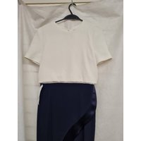 Galvan Dress Navy Size: 12