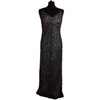 Gina Bacconi  Vintage-style Maxi Dress Black Size: 12