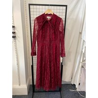 Mikael Aghal Dress Red Size: 12