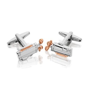 Two Tone Golfers Bag Cufflinks