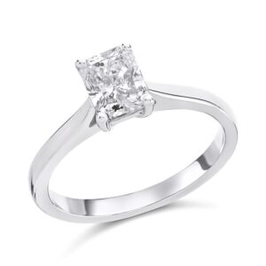 Platinum Diamond Solitaire Engagement Ring - 1.28ct - L/I1