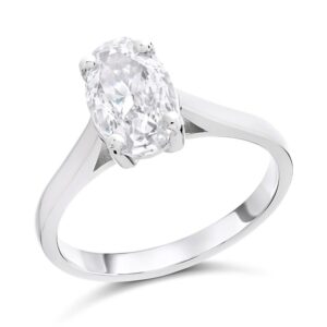 Platinum Diamond Solitaire Engagement Ring - 1.49ct - N/SI1